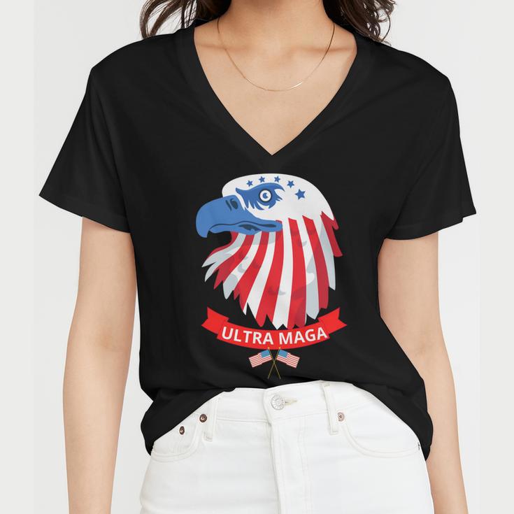 Ultra Maga V22 Women V-Neck T-Shirt