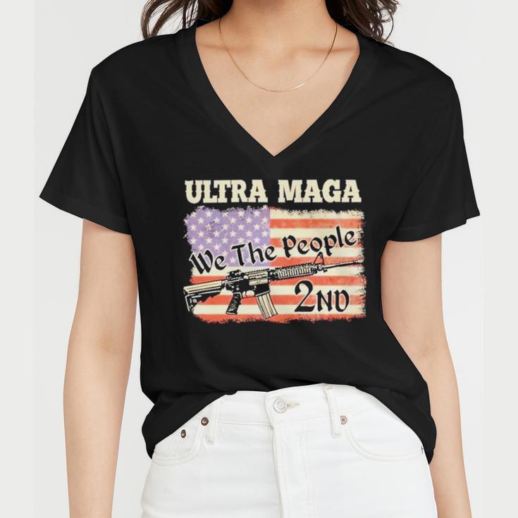 Ultra Maga We The People Women V-Neck T-Shirt