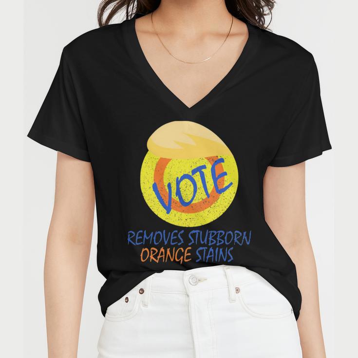 Vote Removes Stubborn Orange Stains 902 Shirt Women V-Neck T-Shirt