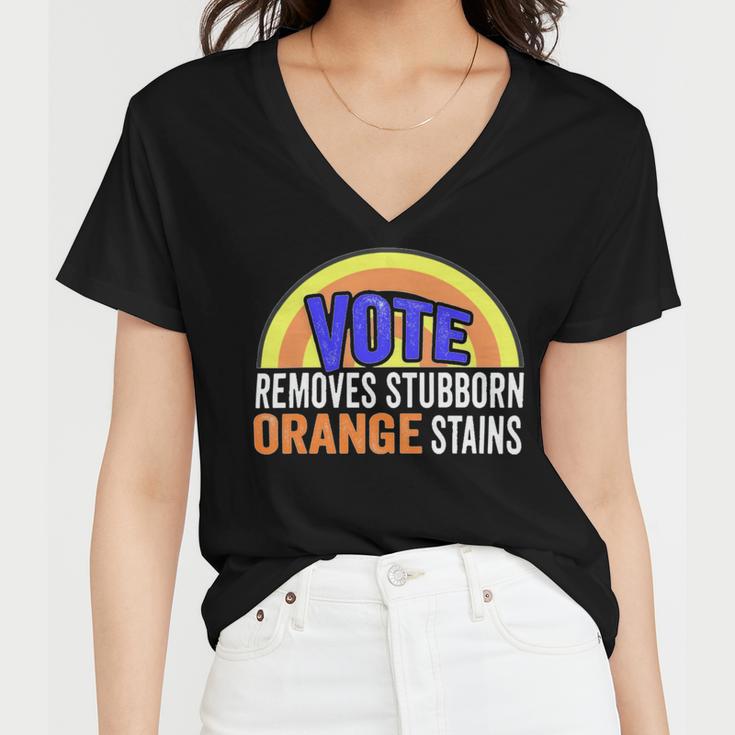 Vote Removes Stubborn Orange Stains 904 Shirt Women V-Neck T-Shirt