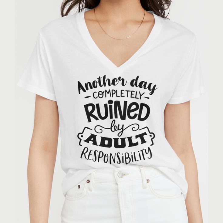 Another Day Completely Women V-Neck T-Shirt