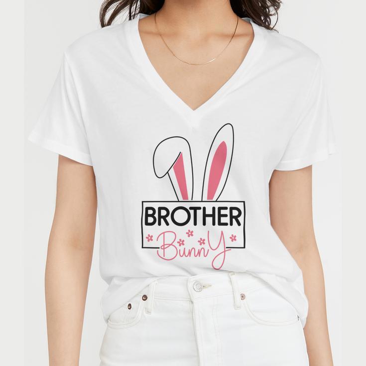 Brother Easter Bunny Women V-Neck T-Shirt