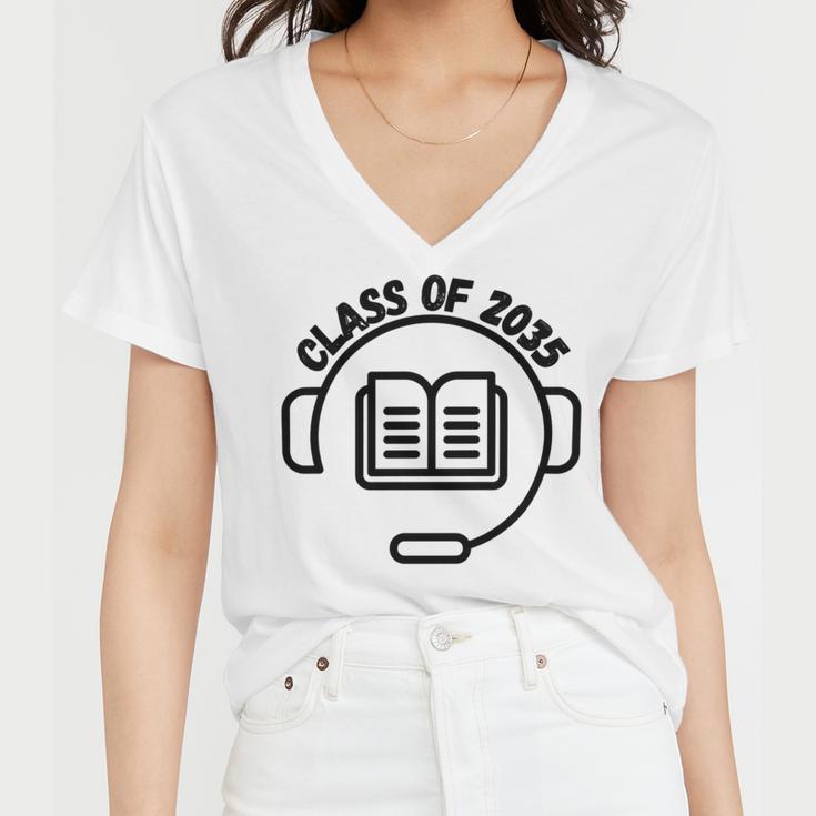 Class Of 2035 Grow With Me Women V-Neck T-Shirt