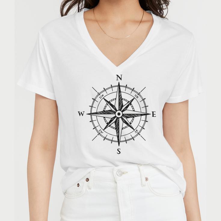 Compass Women V-Neck T-Shirt