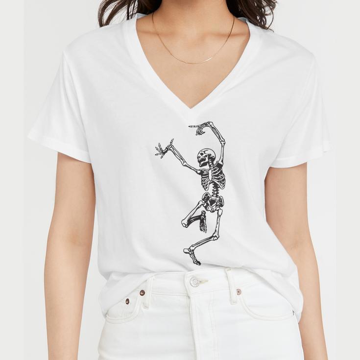 Dance With Death Women V-Neck T-Shirt