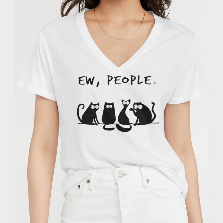 Ew People Fitted 215 Shirt Women V-Neck T-Shirt