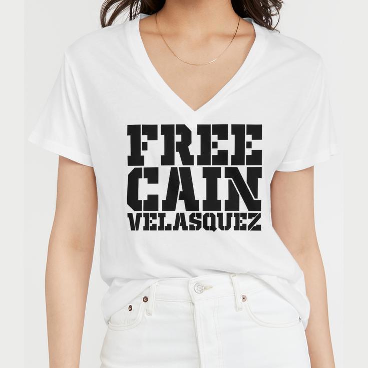 Free Cain Velasquez V6 Women V-Neck T-Shirt