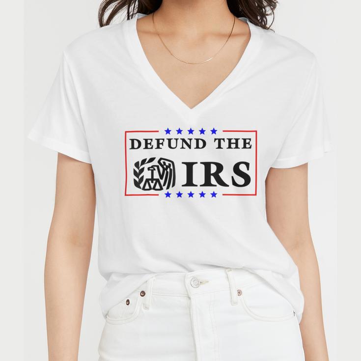 Funny Humor Irs Defund The Irs Women V-Neck T-Shirt