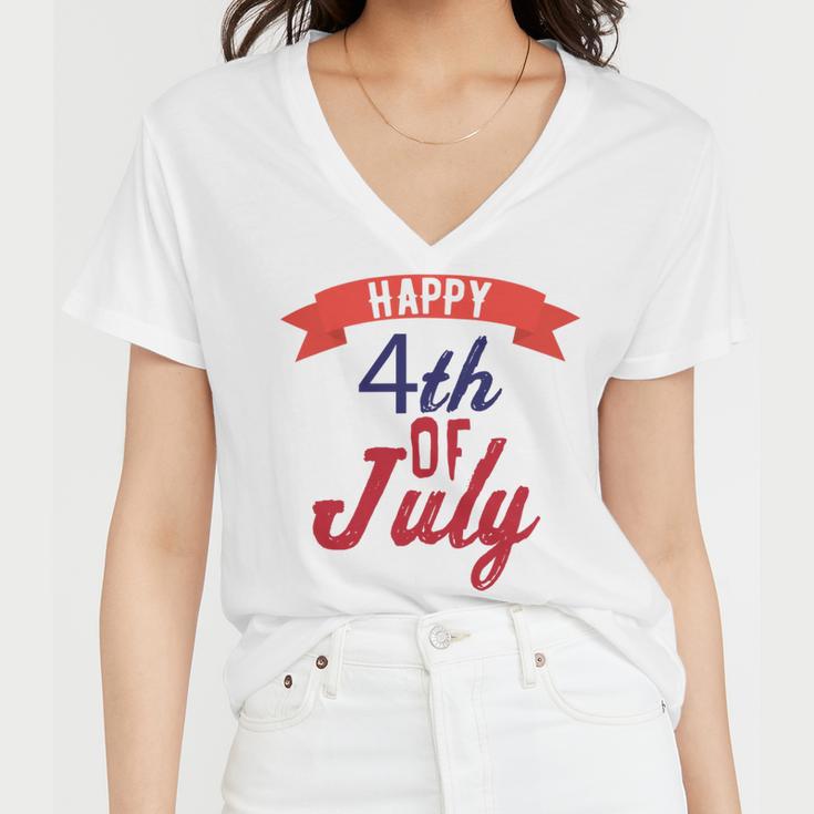 Happy 4Th Of July Independence Day V2 Women V-Neck T-Shirt