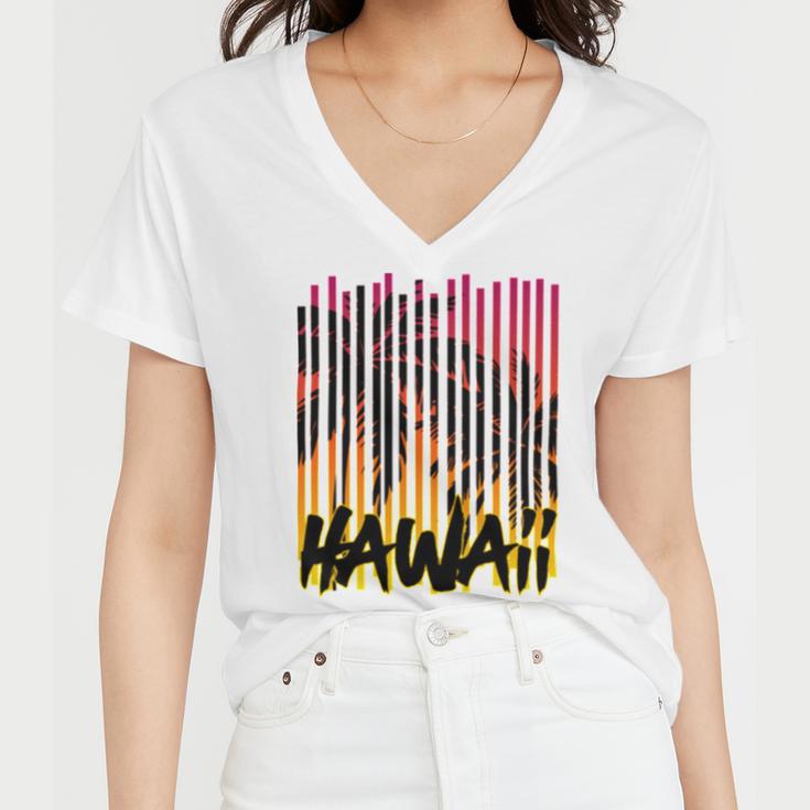 Hawaii V2 Women V-Neck T-Shirt