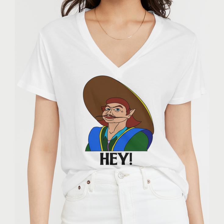 Hey V2 Women V-Neck T-Shirt