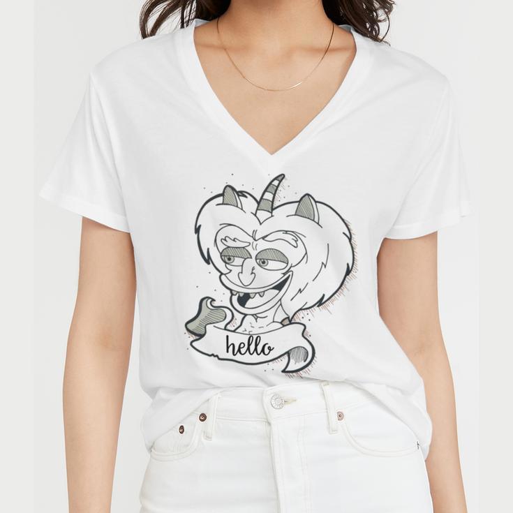 Hormone Monstress V2 Women V-Neck T-Shirt