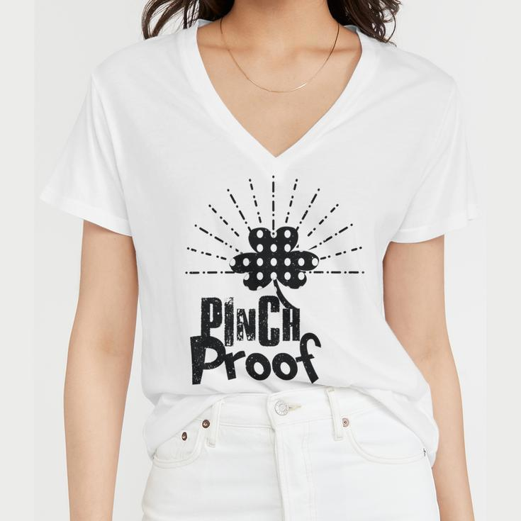 New Pinch Proof St Patricks Women V-Neck T-Shirt