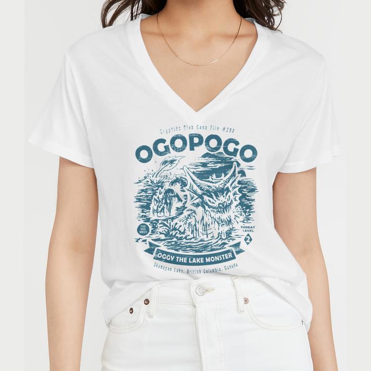 Ogopogo - Cryptids Club Case File 298 191 Trending Shirt Women V-Neck T-Shirt