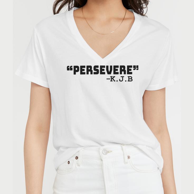 Persevere Kbj Ketanji Brown Jackson Women V-Neck T-Shirt