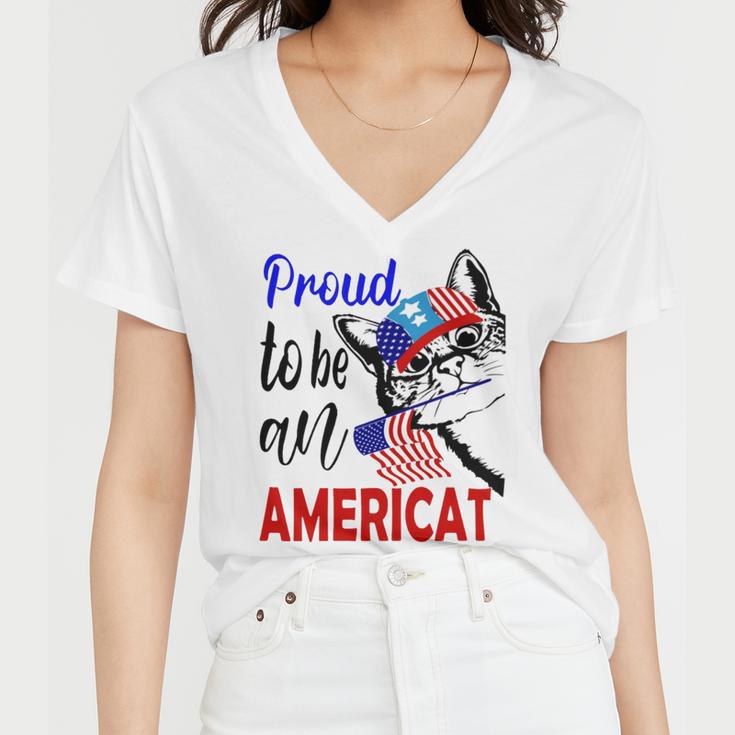 Proud To Be An Americat 807 Shirt Women V-Neck T-Shirt