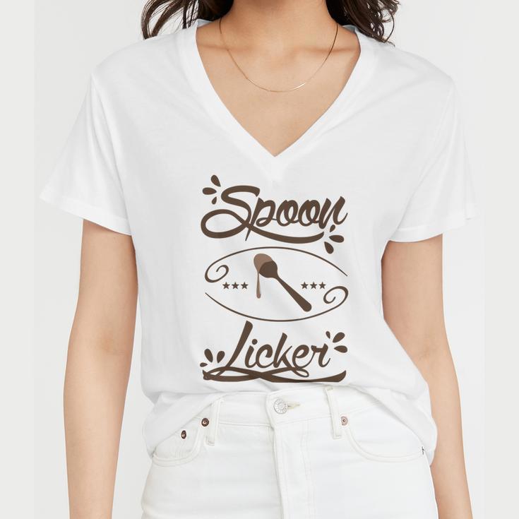 Spoon Licker 105 Trending Shirt Women V-Neck T-Shirt