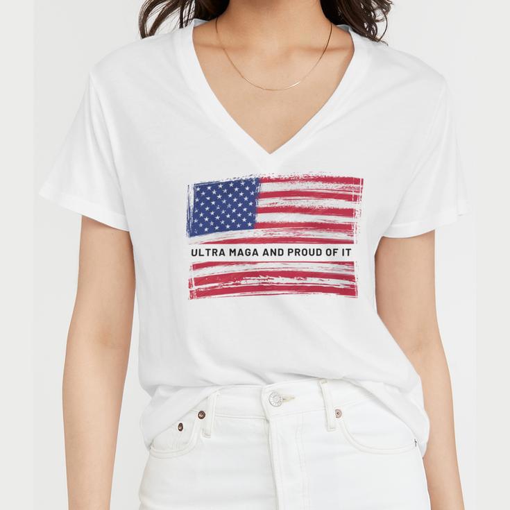 Ultra Maga And Proud Of It A Ultra Maga And Proud Of It V16 Women V-Neck T-Shirt