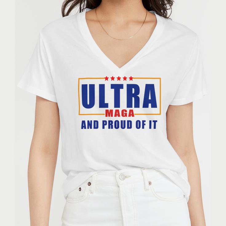 Ultra Maga And Proud Of It V11 Women V-Neck T-Shirt