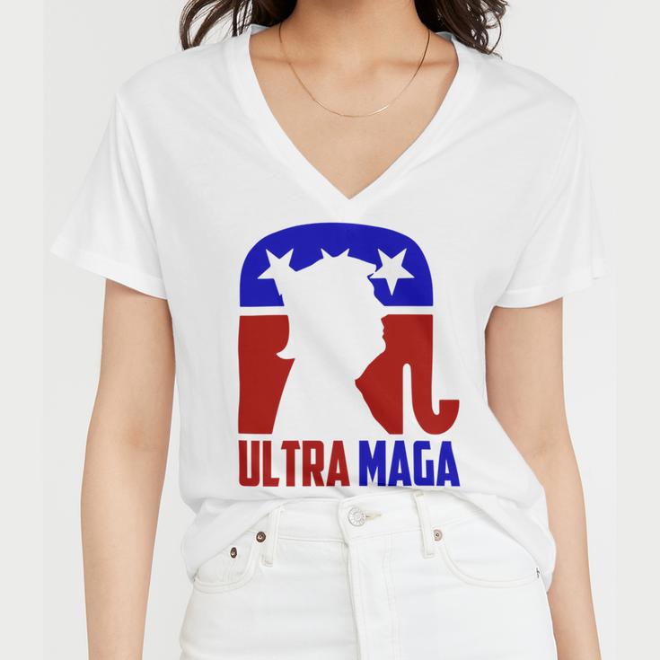 Ultra Maga And Proud Of It V2 Women V-Neck T-Shirt