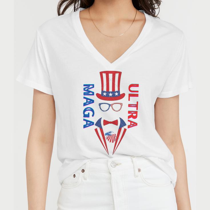 Ultra Maga And Proud Of It V20 Women V-Neck T-Shirt