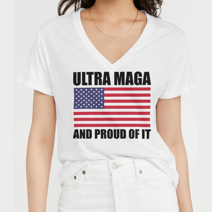 Ultra Maga And Proud Of It V23 Women V-Neck T-Shirt