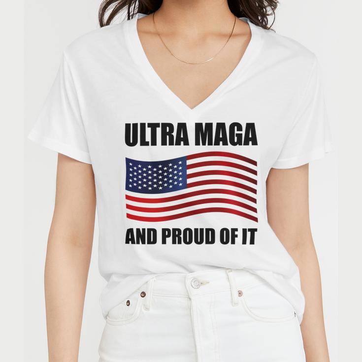 Ultra Maga And Proud Of It V7 Women V-Neck T-Shirt