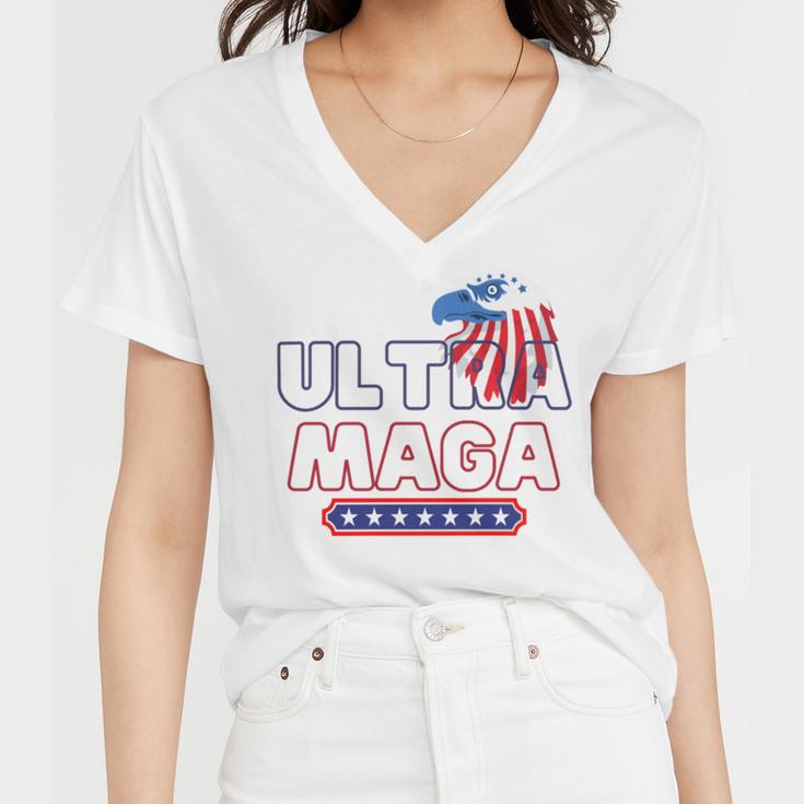 Ultra Maga V25 Women V-Neck T-Shirt