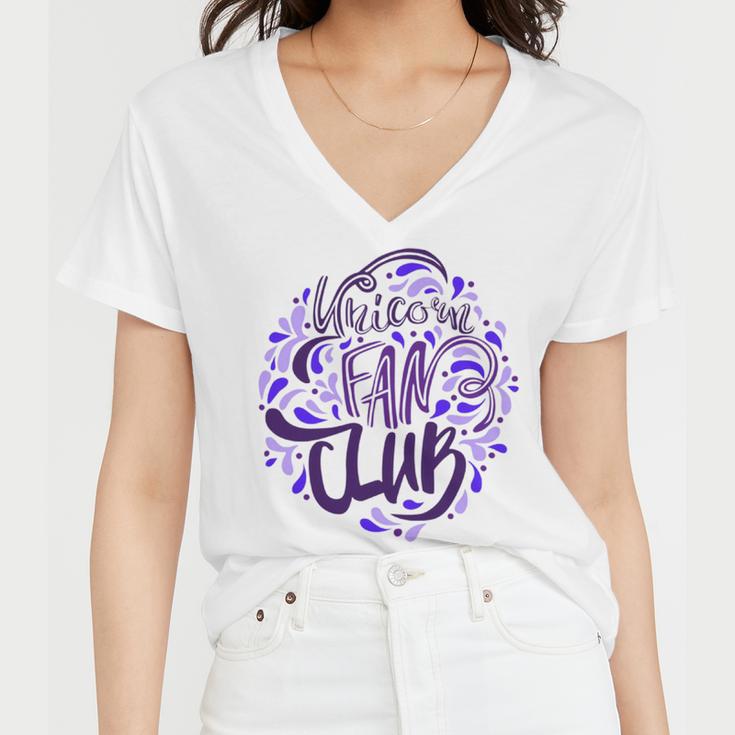 Unicorn Fan Club 18 Trending Shirt Women V-Neck T-Shirt