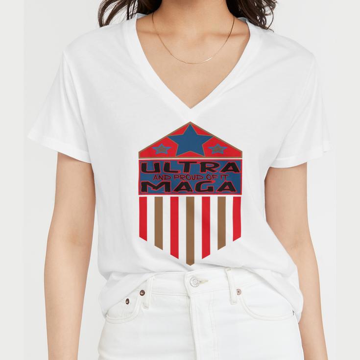 Vintageultra Maga And Proud Of It Women V-Neck T-Shirt