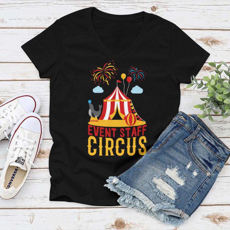 Even Staff Circus Women V-Neck T-Shirt