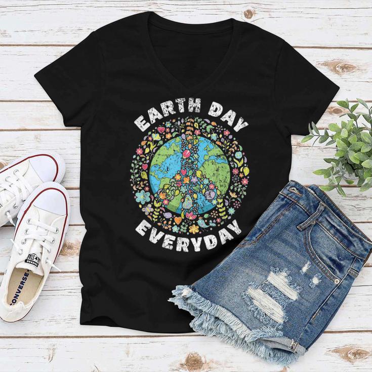 Everyday Earth Day Women V-Neck T-Shirt