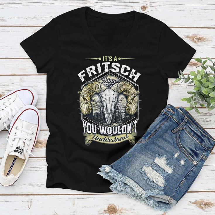 Fritsch Name Shirt Fritsch Family Name V3 Women V-Neck T-Shirt