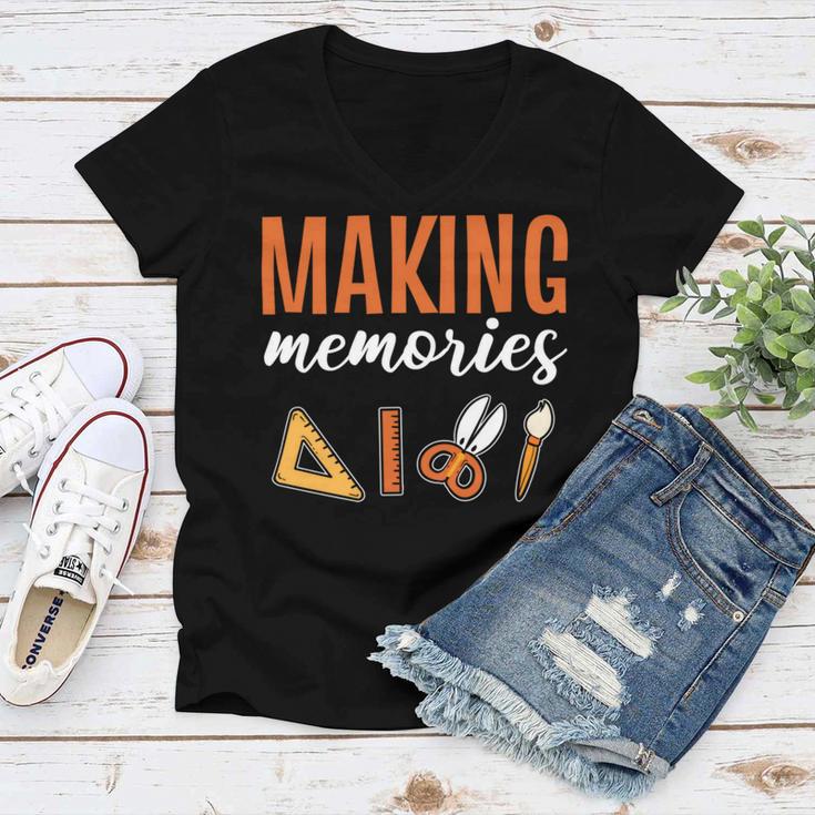 Making Memories Scrapbooking Scrapbook Women V-Neck T-Shirt