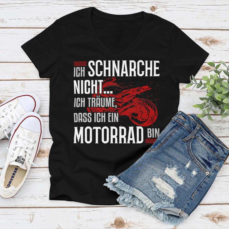 Motorcycle Racing Machines Motif With 485 Shirt Women V-Neck T-Shirt