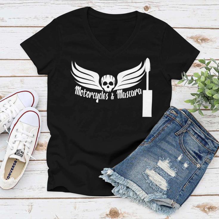 Motorcycles Mascara Cool Dreaming 467 Shirt Women V-Neck T-Shirt