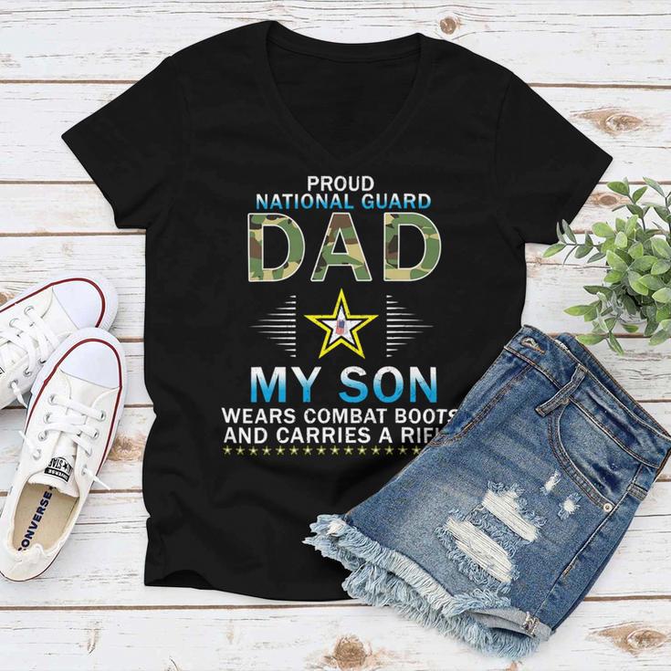 My Son Wears Combat Bootsproud 689 Shirt Women V-Neck T-Shirt