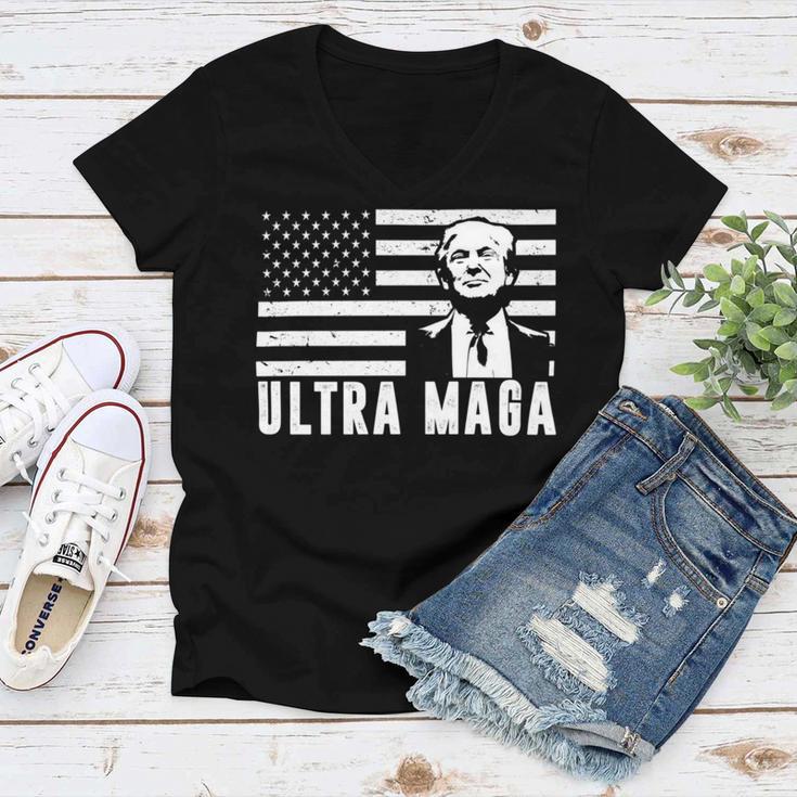 Proud Ultra Maga V13 Women V-Neck T-Shirt