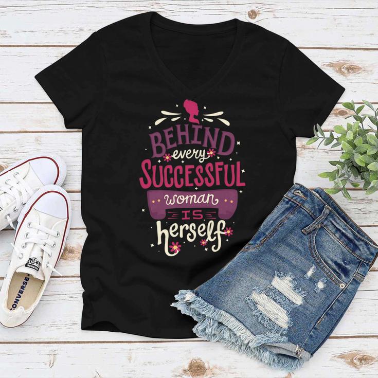 Successful Woman 401 Trending Shirt Women V-Neck T-Shirt