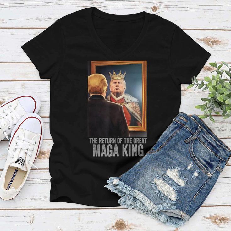 The Return Of The Great Maga King Anti Women V-Neck T-Shirt