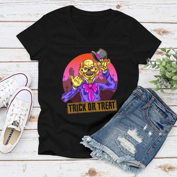 Trick Or Treat Halloween 151 Shirt Women V-Neck T-Shirt