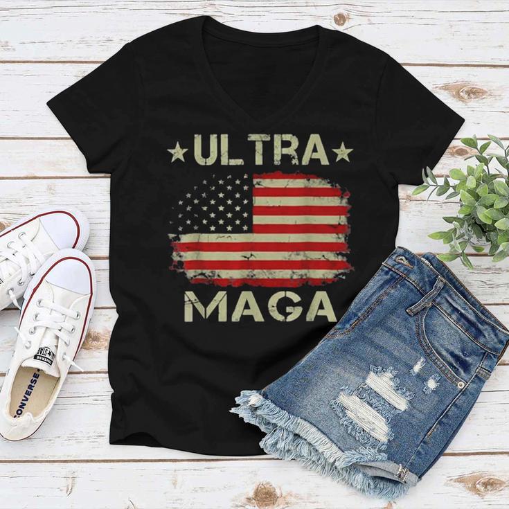 Ultra Maga And Proud Of It A Ultra Maga And Proud Of It V10 Women V-Neck T-Shirt