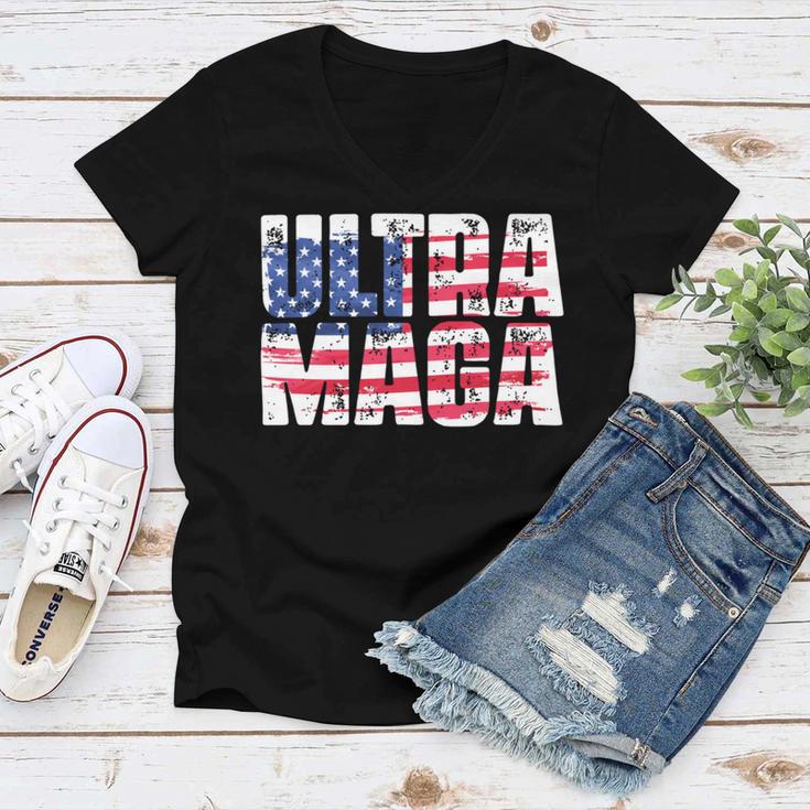 Ultra Maga And Proud Of It A Ultra Maga And Proud Of It V19 Women V-Neck T-Shirt