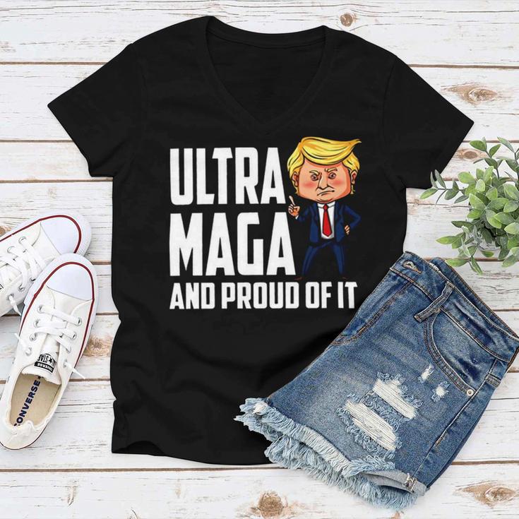 Ultra Maga And Proud Of It A Ultra Maga And Proud Of It V7 Women V-Neck T-Shirt