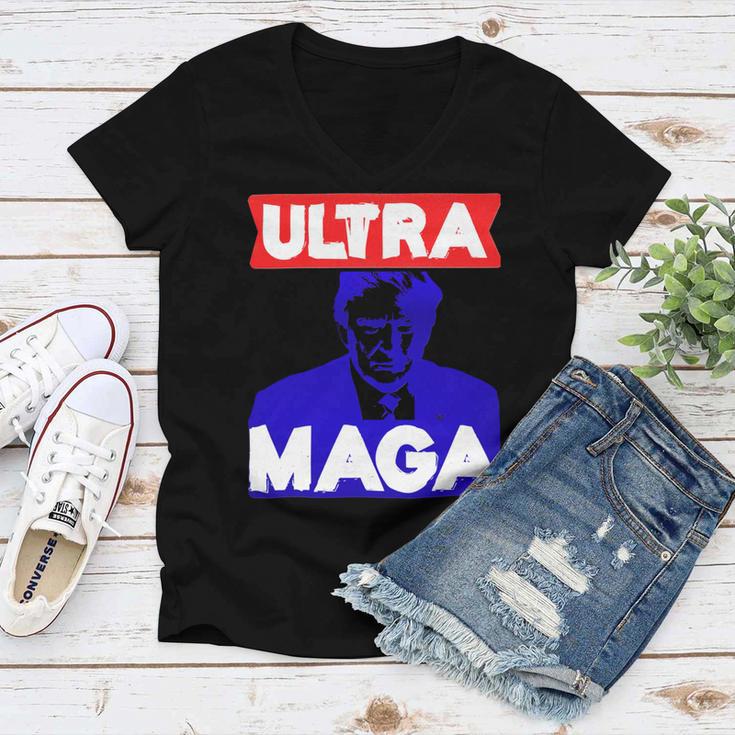 Ultra Maga Gift V3 Women V-Neck T-Shirt