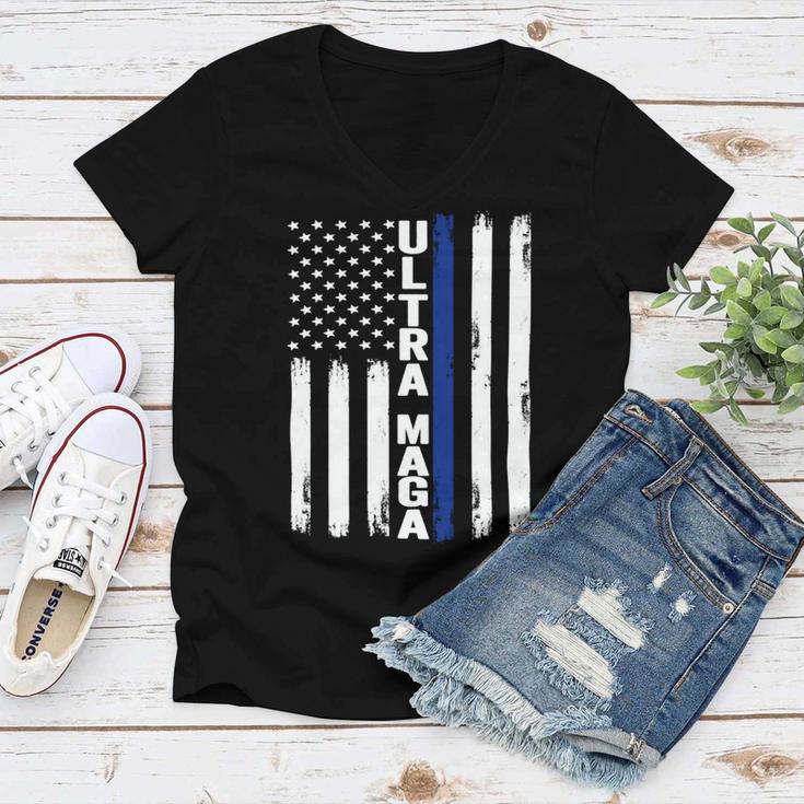 Ultra Maga Gift V4 Women V-Neck T-Shirt