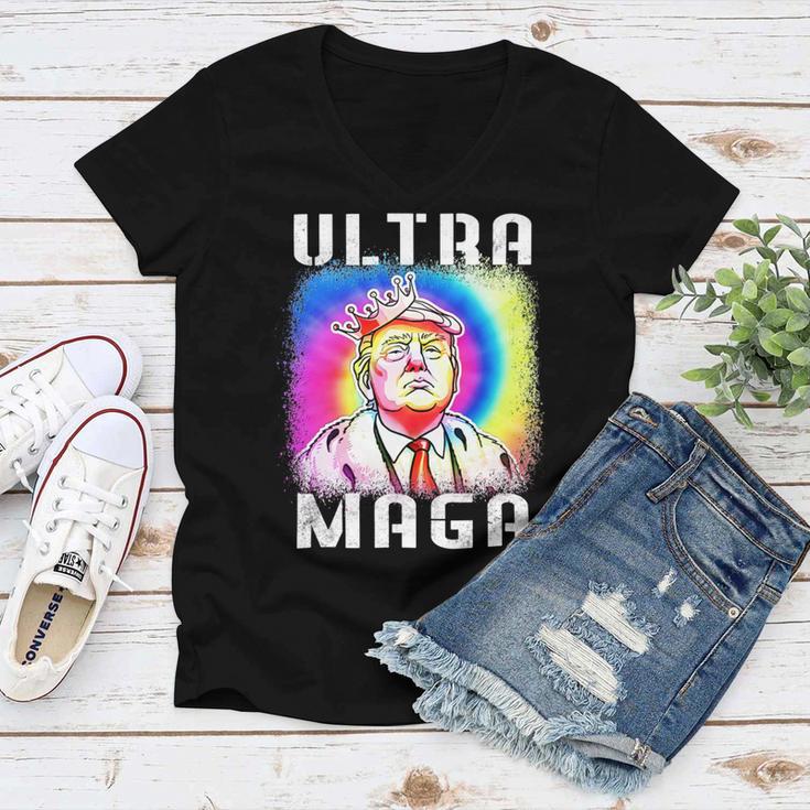 Ultra Maga Gift V5 Women V-Neck T-Shirt