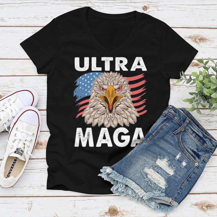 Ultra Maga V28 Women V-Neck T-Shirt