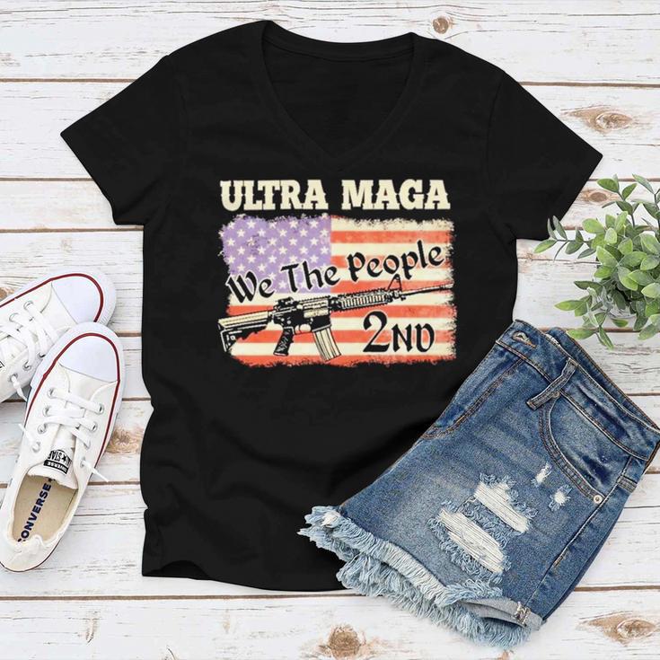 Ultra Maga We The People Women V-Neck T-Shirt