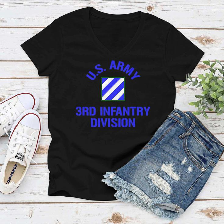 Us Army 3Rd Infantry Division Women V-Neck T-Shirt